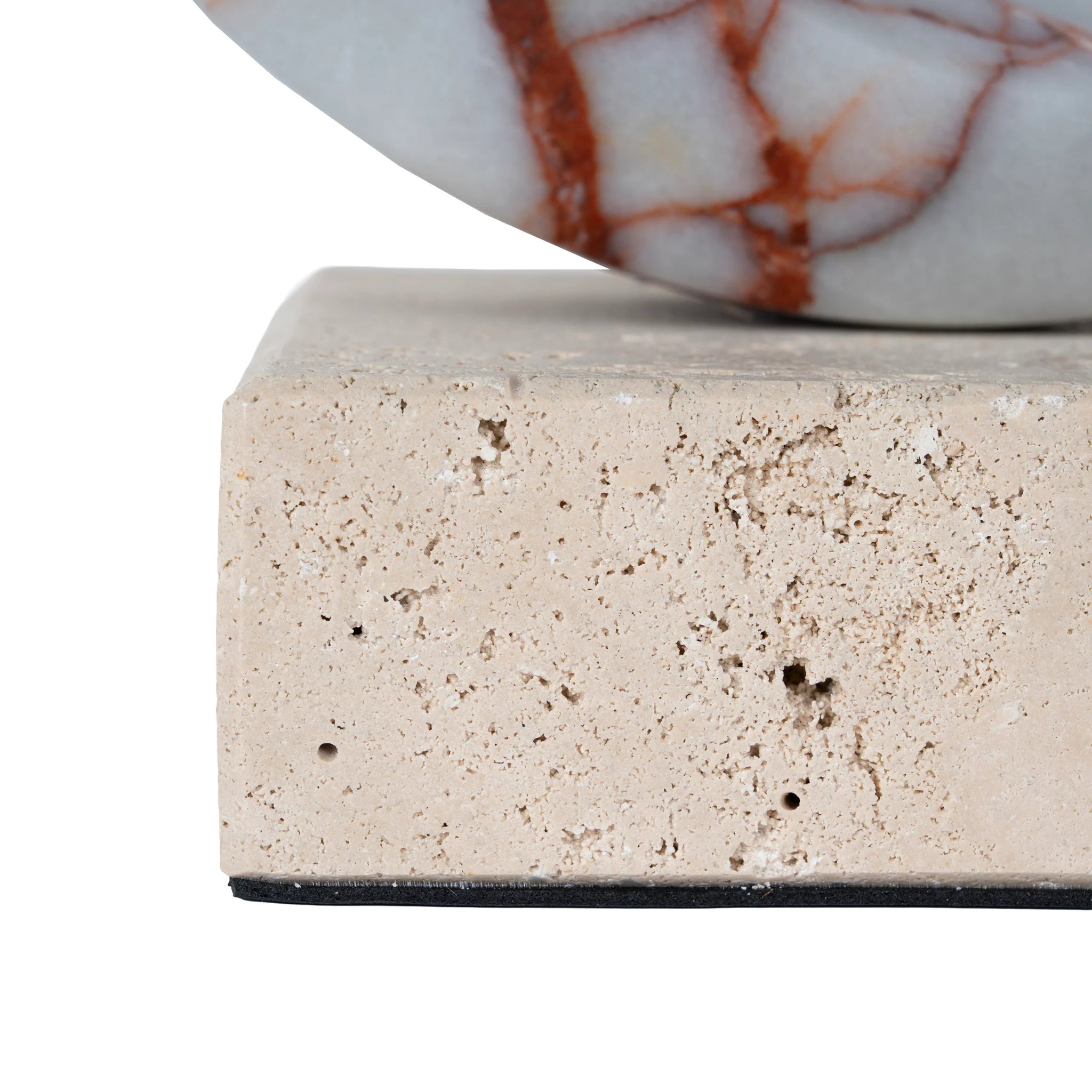 Pelumila Halo Marble Sculpture - Bulgari Red