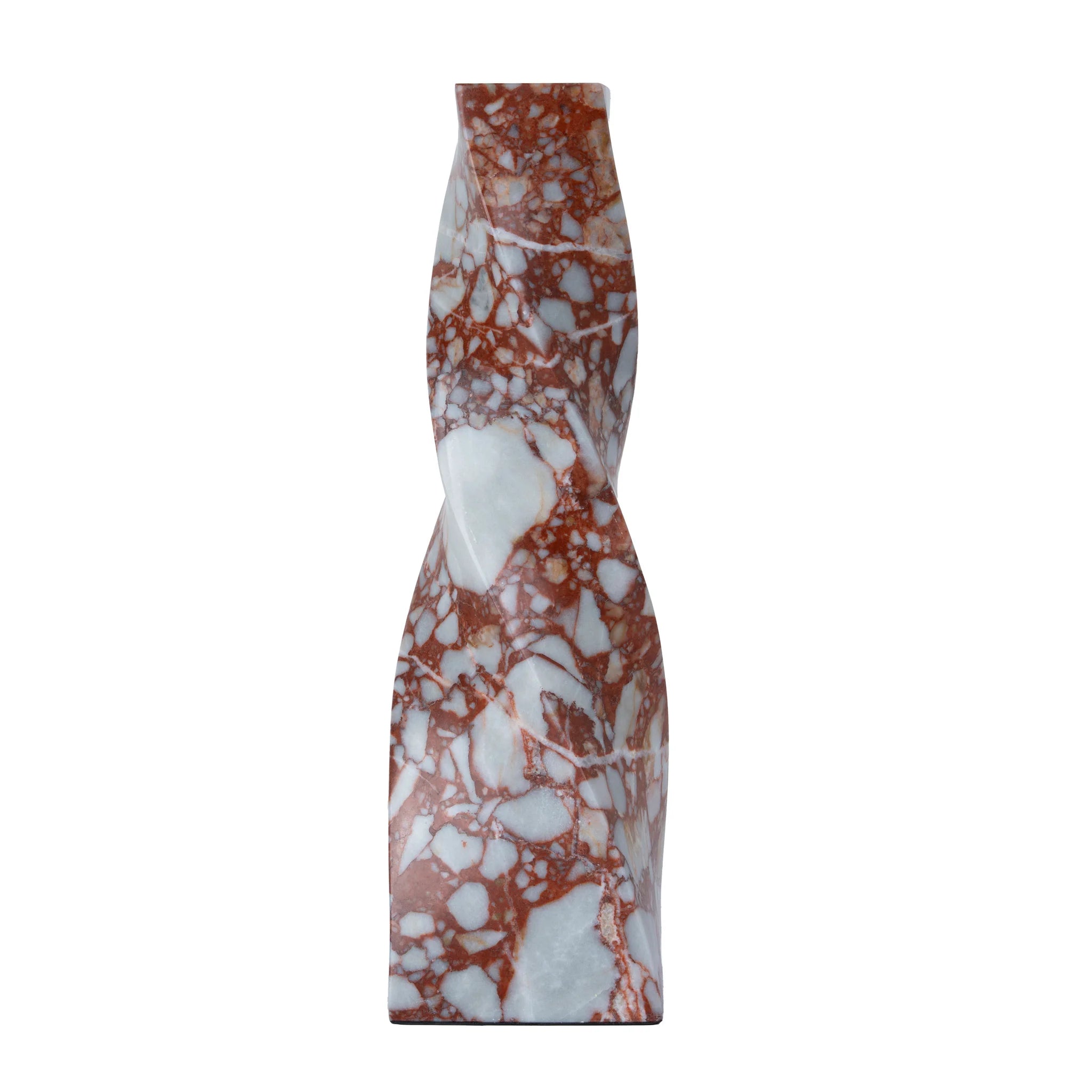 Showcasing Silita Spiral Marble Decor - Bulgari Red AC12538-KM  by Calibre Furniturs