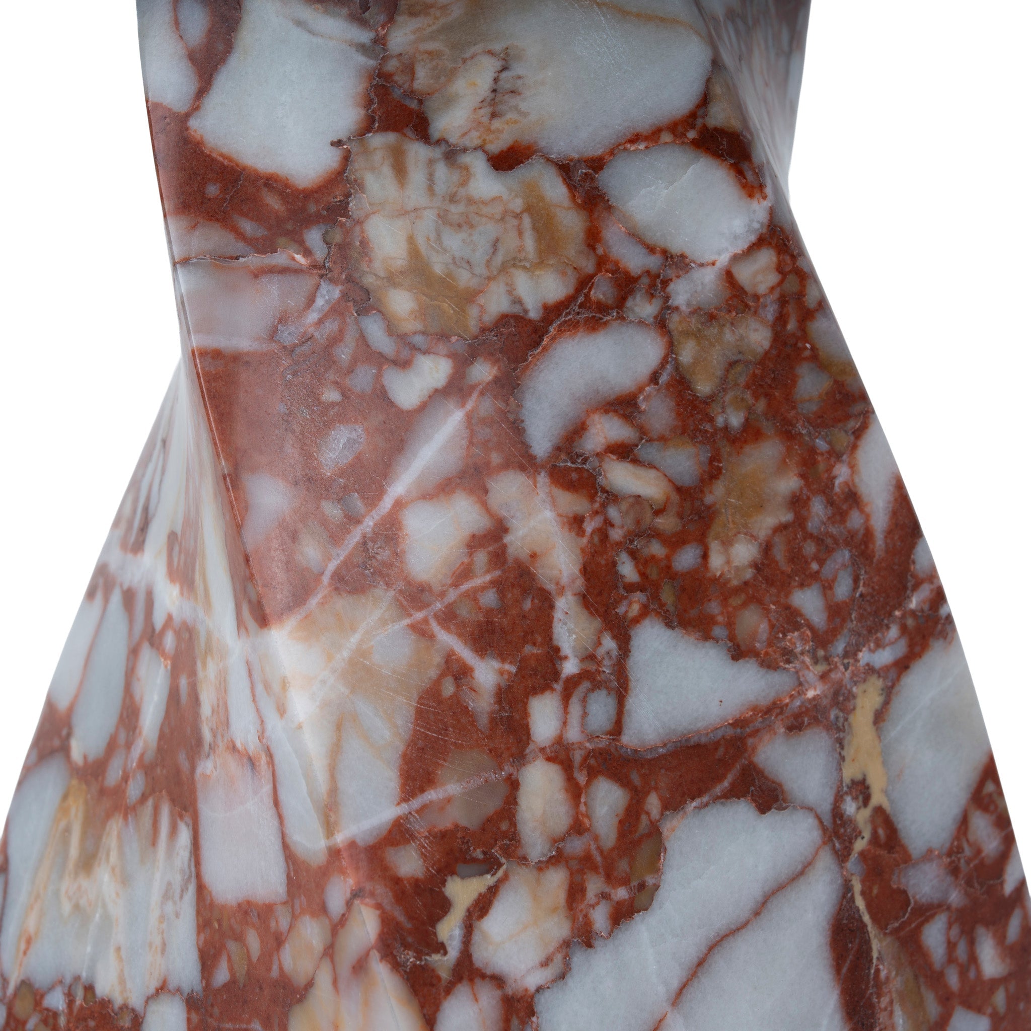 Spiral Marble Decor - Bulgari Red