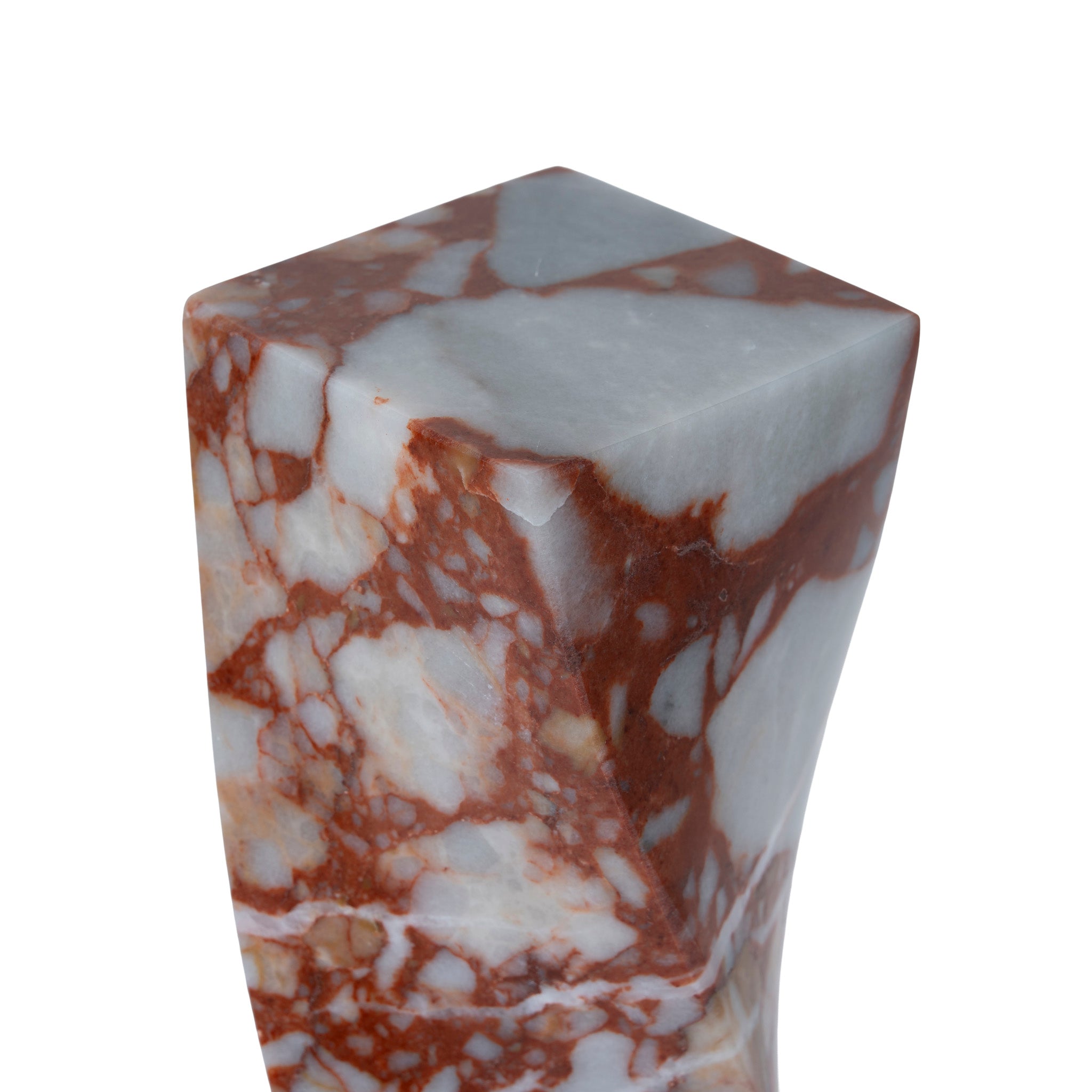 Spiral Marble Decor - Bulgari Red