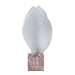 Showcasing Becerina Geometric Marble Sculpture - Red Ochre AC12539-KM  by Calibre Furniturs
