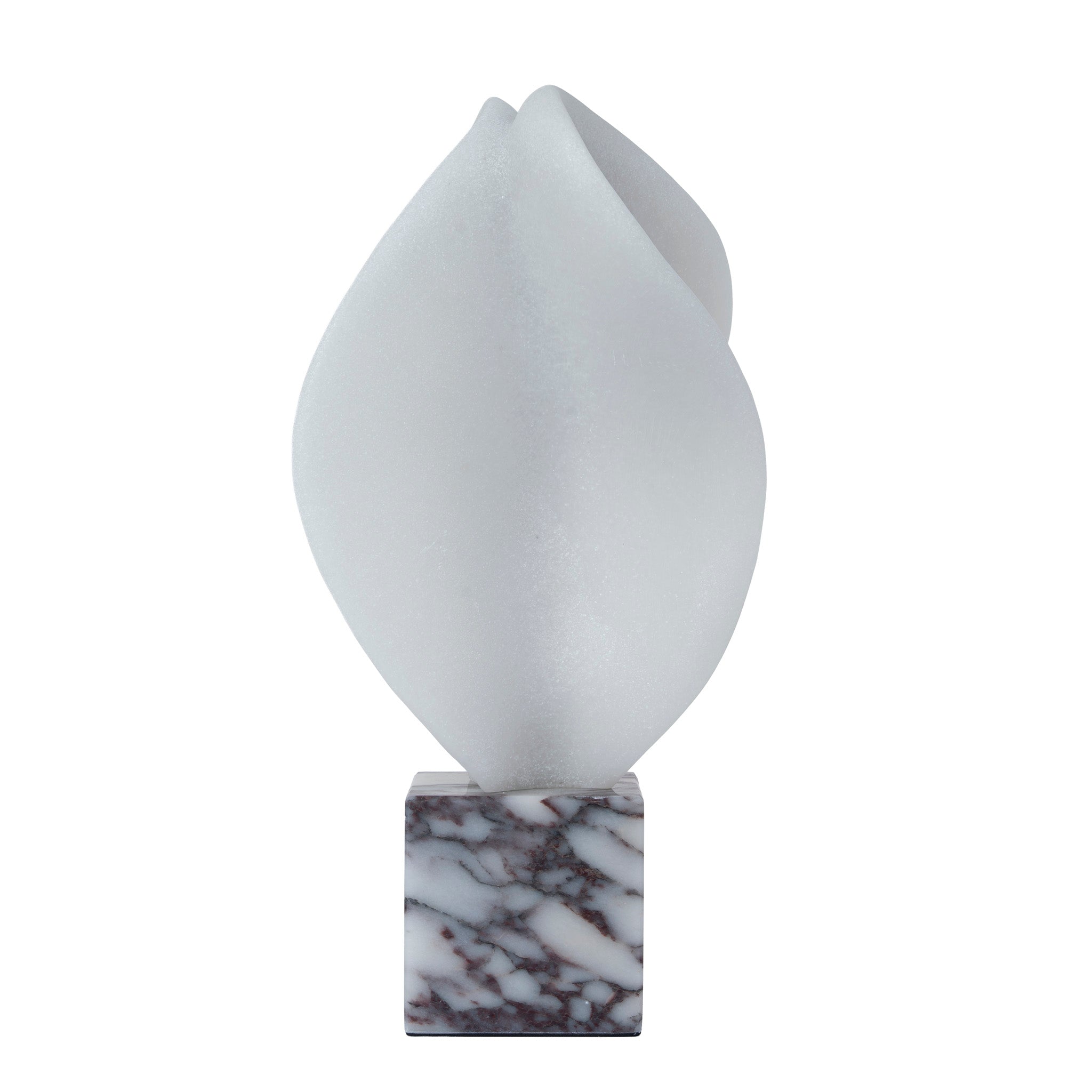 Geometric Marble Sculpture - Bulgari White