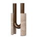 Showcasing Nenara U-Shape Vase - Darkend Bronze AC12651-KM Vase by Calibre Furniturs