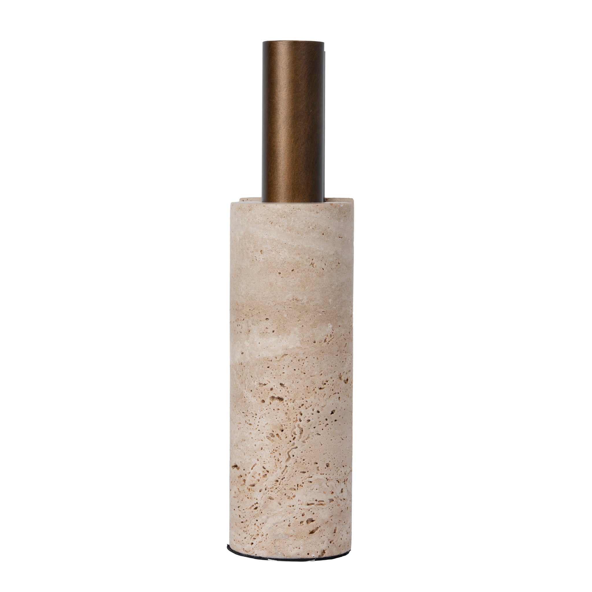 CAC12651-KM  U-Shape Vase - Darkend Bronze