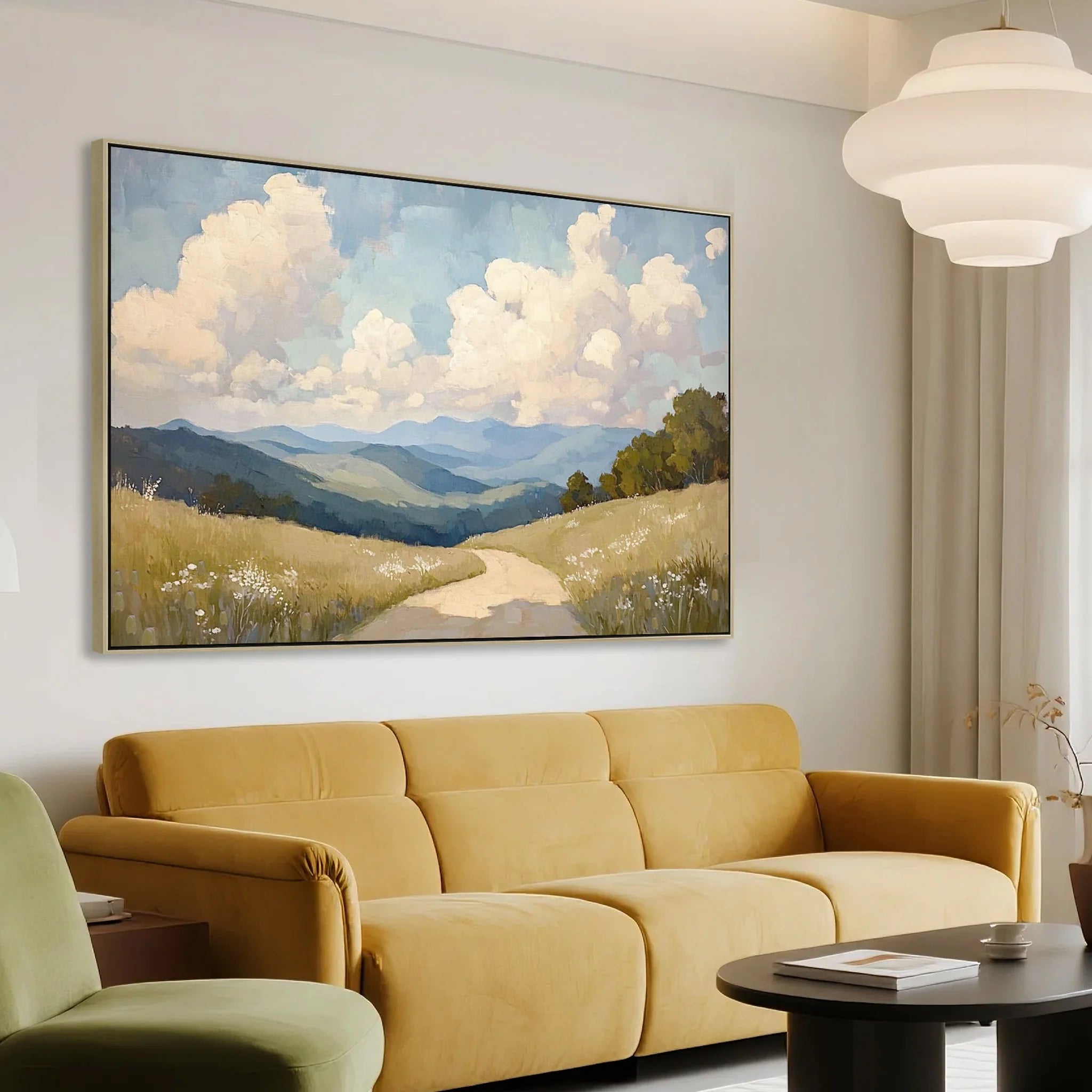 Showcasing Cireta 120 x 80cm Framed Canvas - Natural AR12185-CLO Artwork by Calibre Furniturs