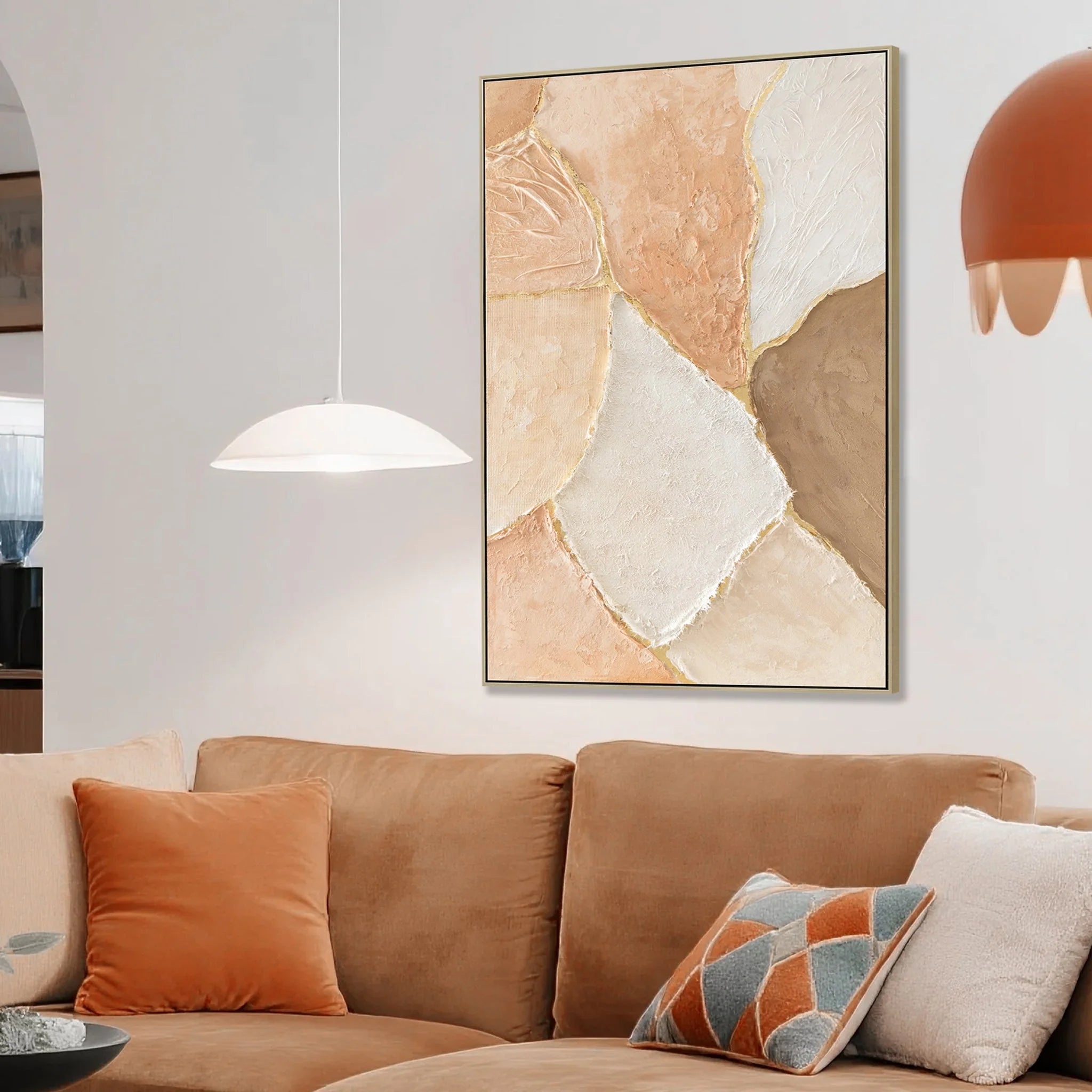 Showcasing Keleria 80 x 120cm Framed Canvas - Natural AR12186-CLO Artwork by Calibre Furniturs