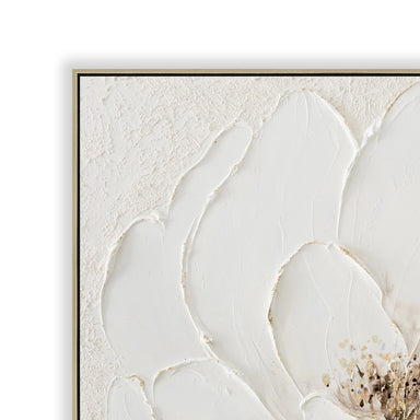 Showcasing Vaguvera 80 x 80cm Framed Canvas - Natural AR12187-CLO Artwork by Calibre Furniturs