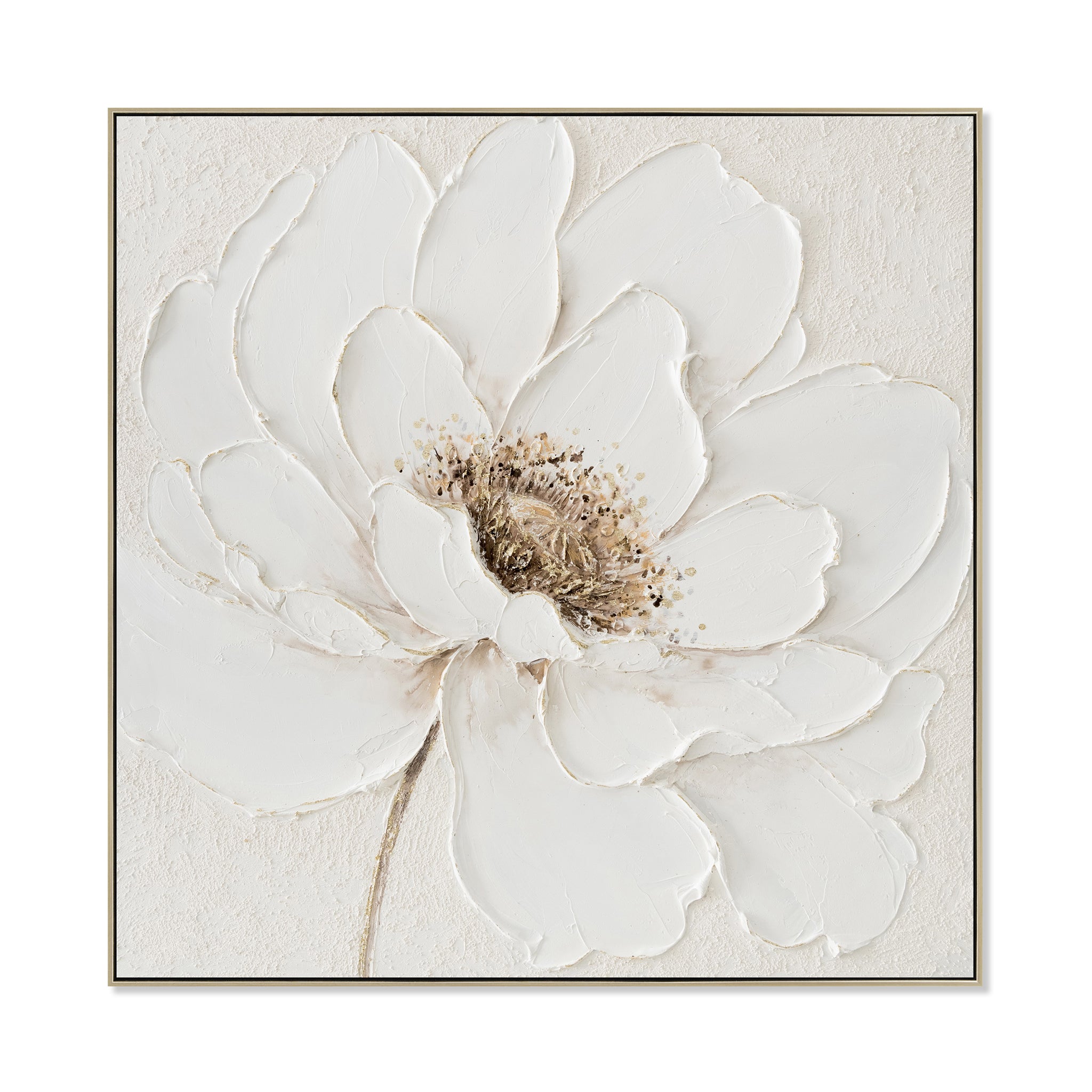 CAR12187-CLO 80 x 80cm Framed Canvas - Natural