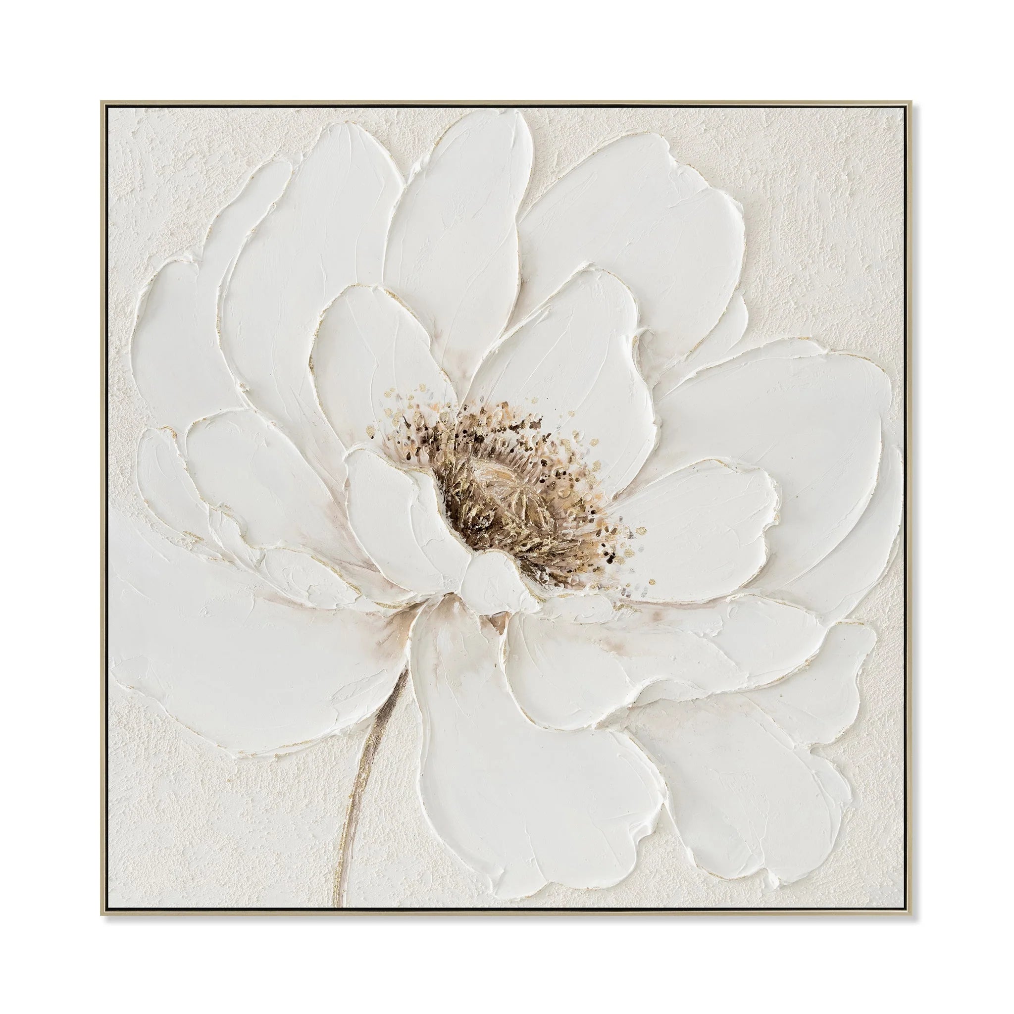 Showcasing Vaguvera 80 x 80cm Framed Canvas - Natural AR12187-CLO Artwork by Calibre Furniturs