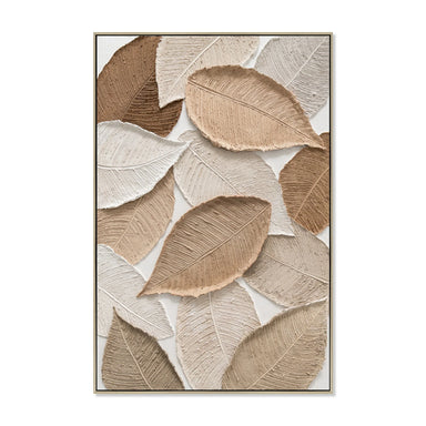 Showcasing Podiria 80 x 120cm Framed Canvas - Natural AR12188-CLO Artwork by Calibre Furniturs