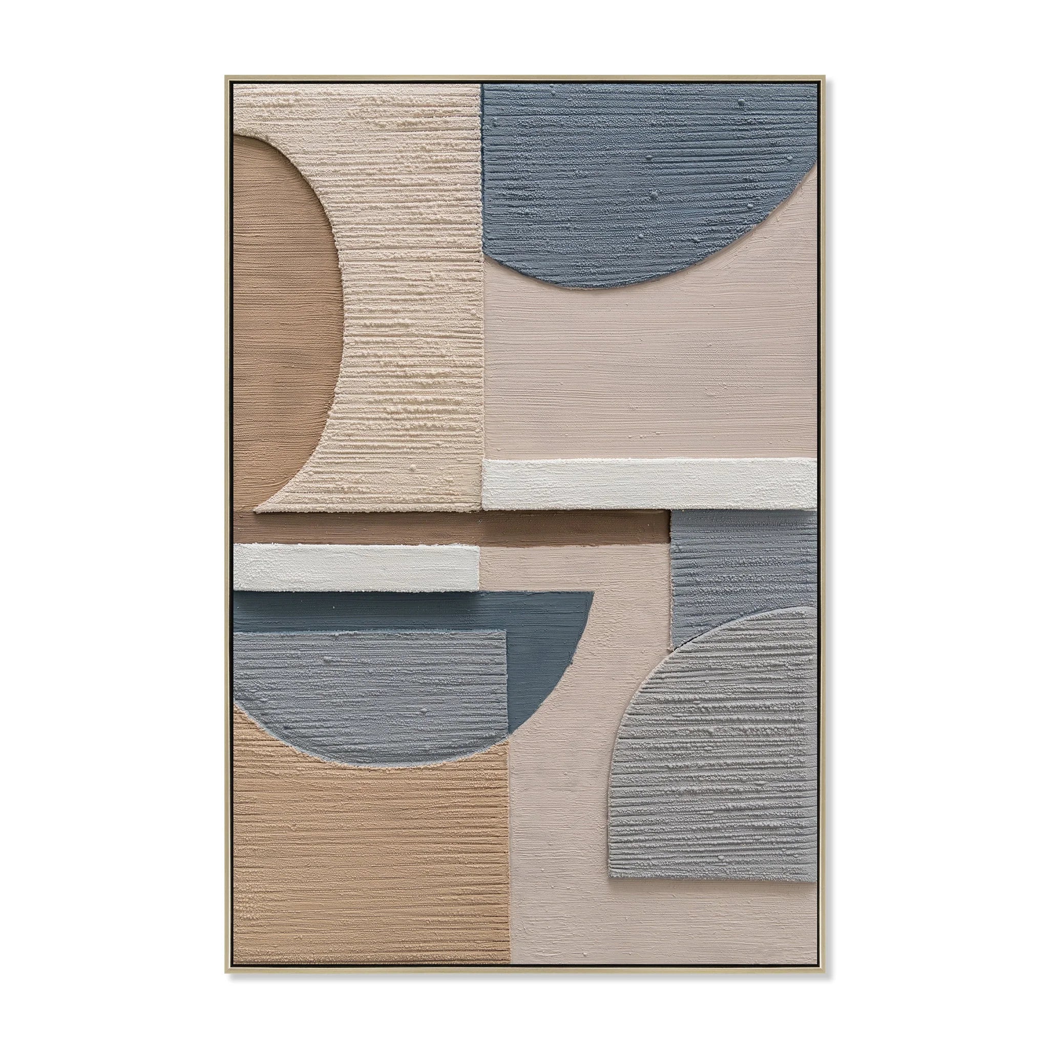 Showcasing Vapemora 80 x 120cm Framed Canvas - Natural AR12190-CLO Artwork by Calibre Furniturs