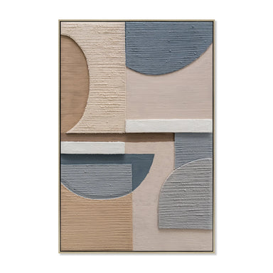 Showcasing Vapemora 80 x 120cm Framed Canvas - Natural AR12190-CLO Artwork by Calibre Furniturs