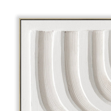 Showcasing Rotovera 80 x 80cm Framed Canvas - Natural AR12191-CLO Artwork by Calibre Furniturs