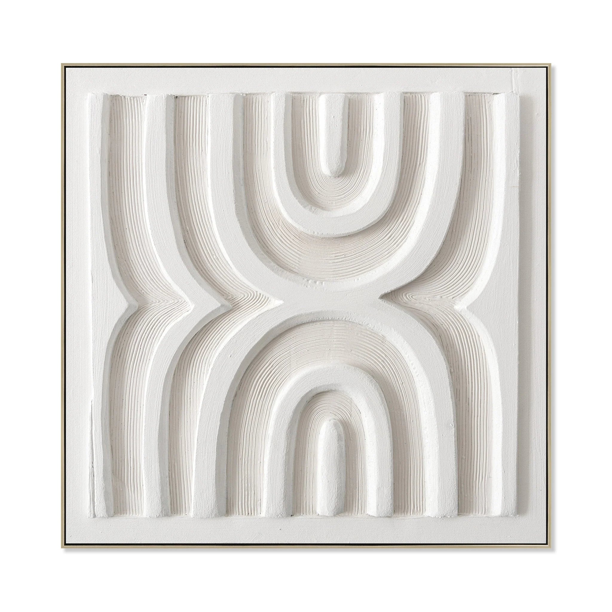 Showcasing Rotovera 80 x 80cm Framed Canvas - Natural AR12191-CLO Artwork by Calibre Furniturs