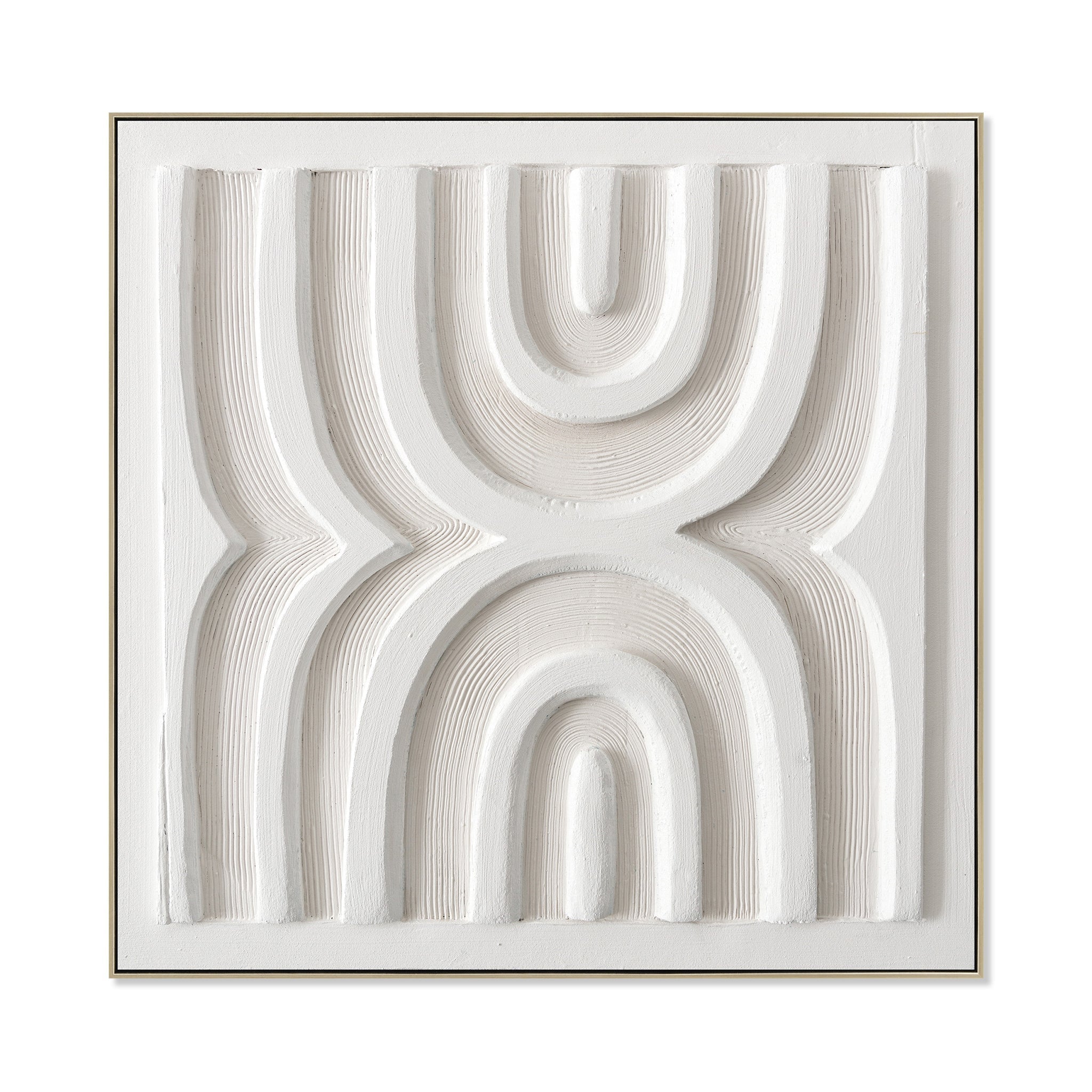 CAR12191-CLO 80 x 80cm Framed Canvas - Natural