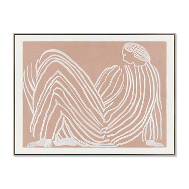 Showcasing Podora 80 x 60cm Framed Canvas - Natural AR12192-CLO Artwork by Calibre Furniturs