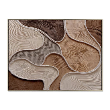 Showcasing Poridora 120 x 90cm Framed Canvas - Natural AR12193-CLO Artwork by Calibre Furniturs