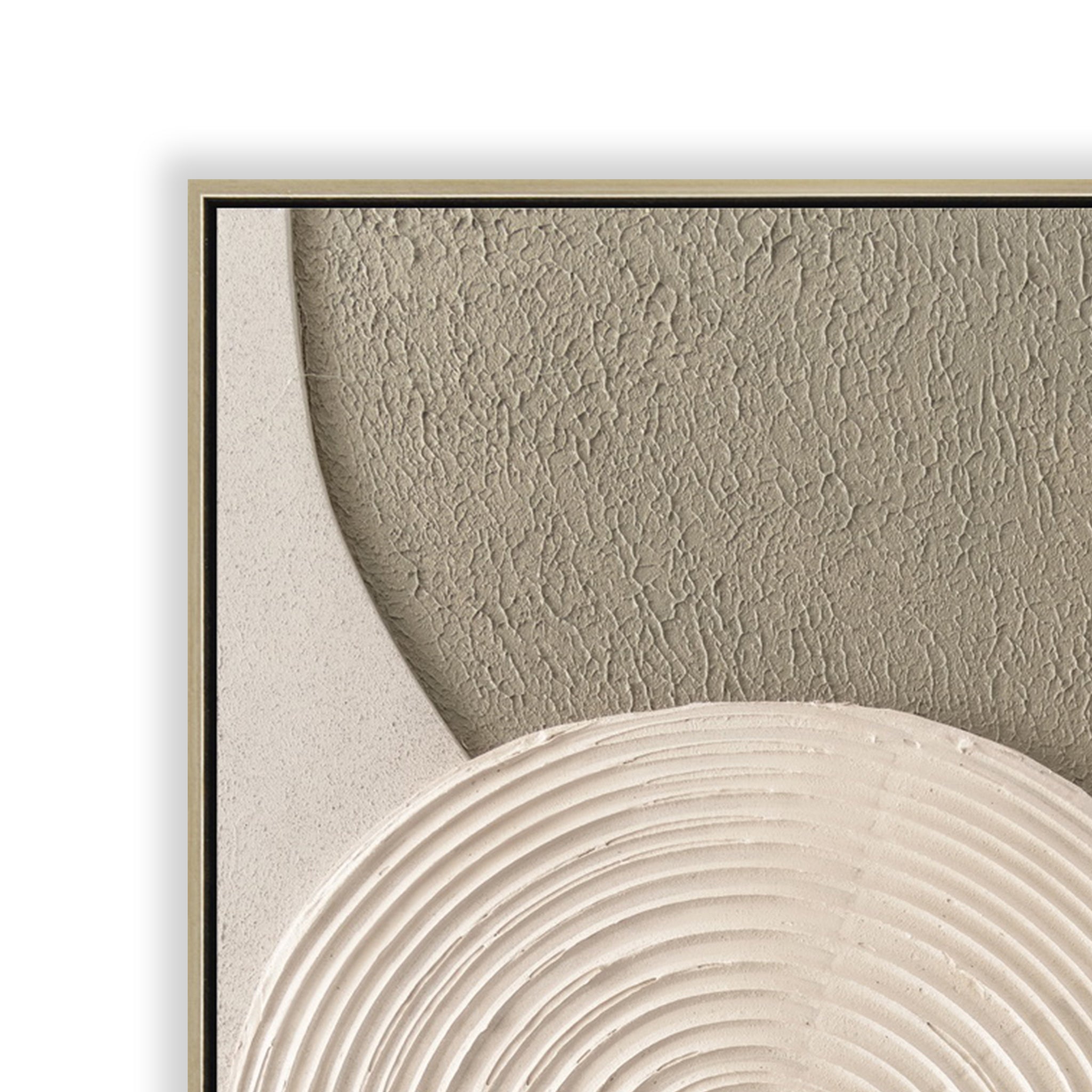 60 x 90cm Framed Canvas - Natural - Brunel