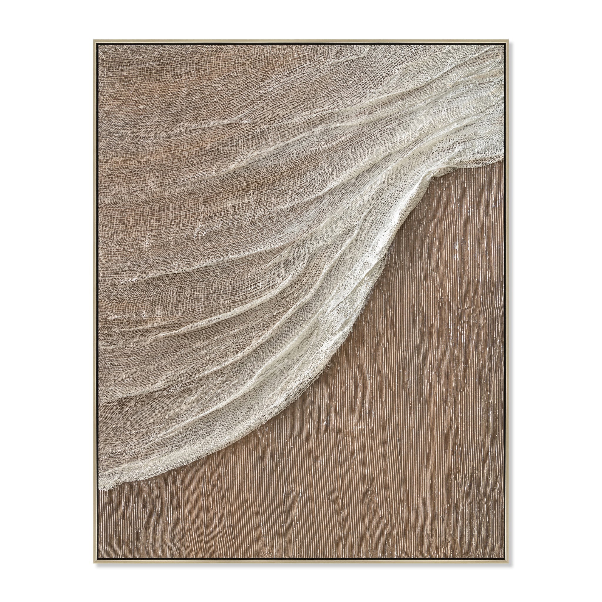 CAR12197-CLO 80 x 100cm Framed Canvas - Natural