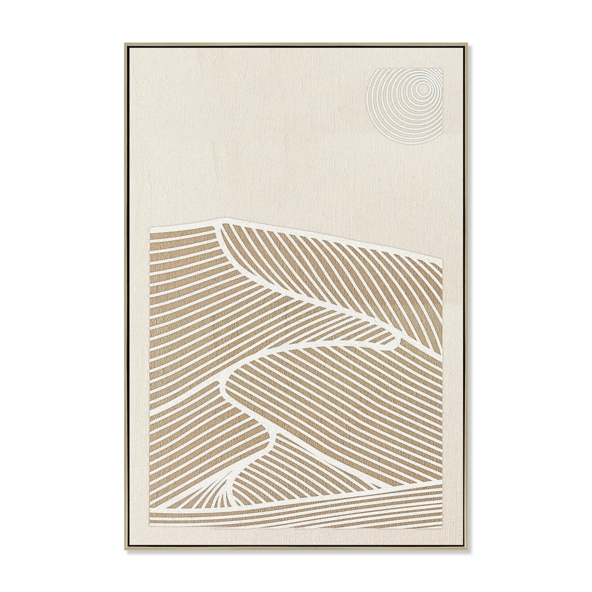 Showcasing Vamora 80 x 120cm Framed Canvas - Natural AR12202-CLO Artwork by Calibre Furniturs