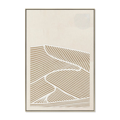 Showcasing Vamora 80 x 120cm Framed Canvas - Natural AR12202-CLO Artwork by Calibre Furniturs
