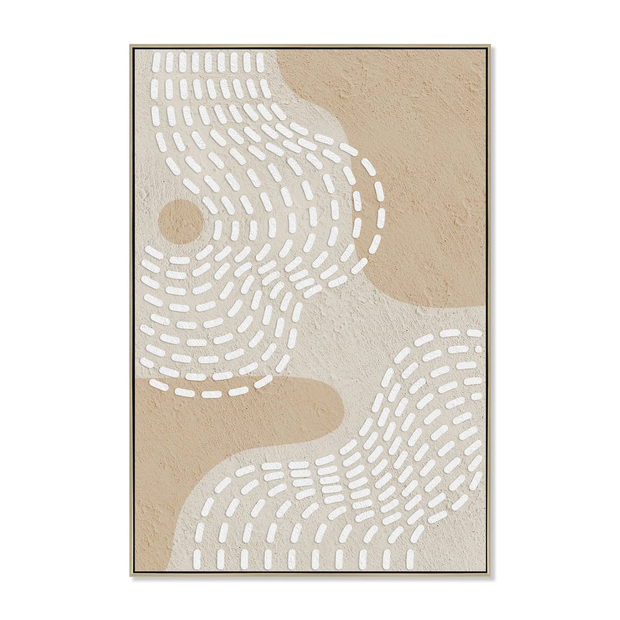 Showcasing Cerino 80 x 120cm Framed Canvas - Natural AR12203-CLO Artwork by Calibre Furniturs