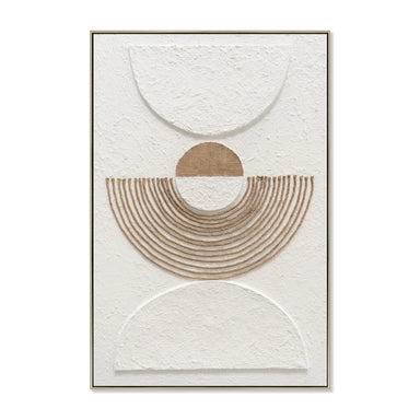 Showcasing Namino 80 x 120cm Framed Canvas - Natural AR12205-CLO Artwork by Calibre Furniturs