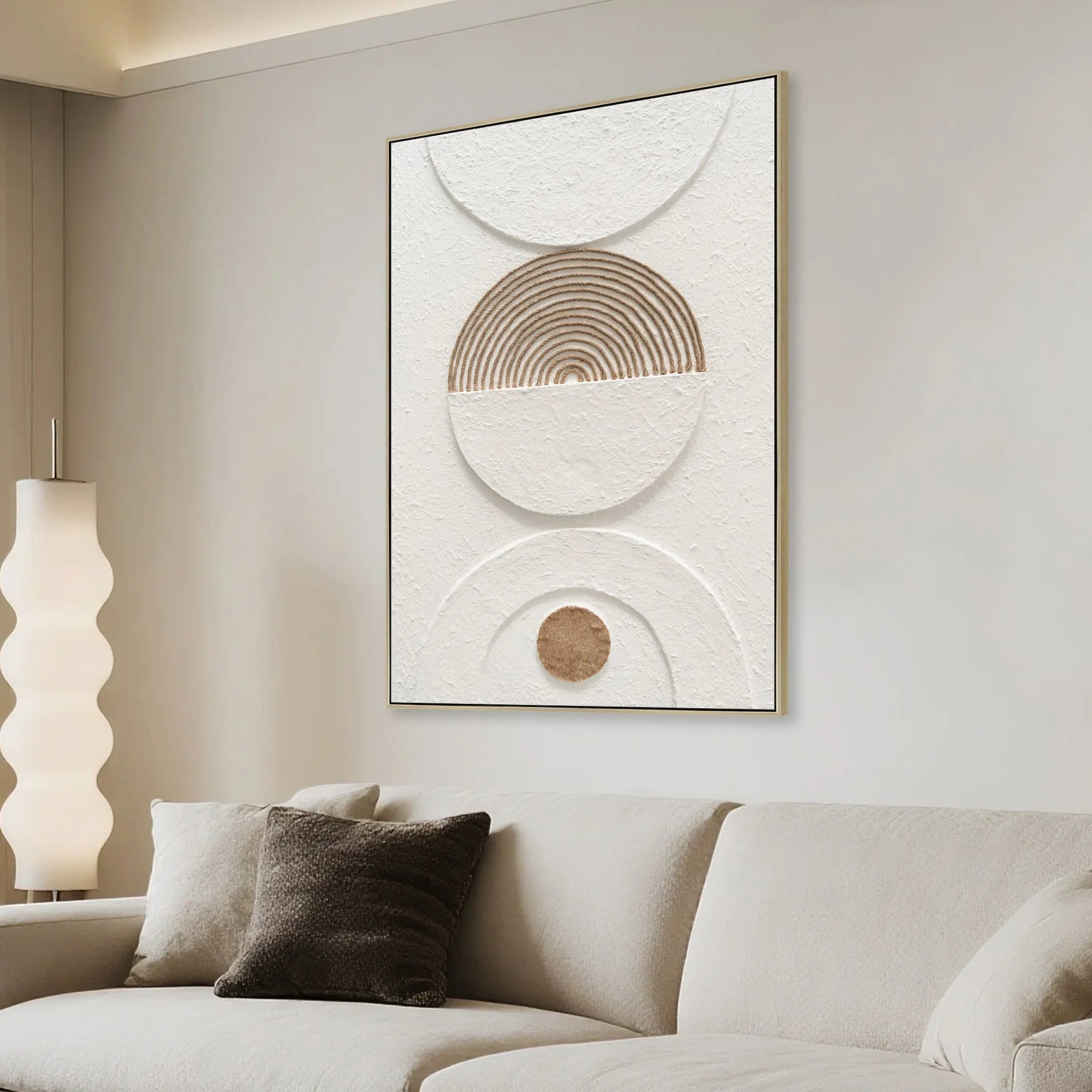 Showcasing Celora 80 x 120cm Framed Canvas - Natural AR12206-CLO Artwork by Calibre Furniturs