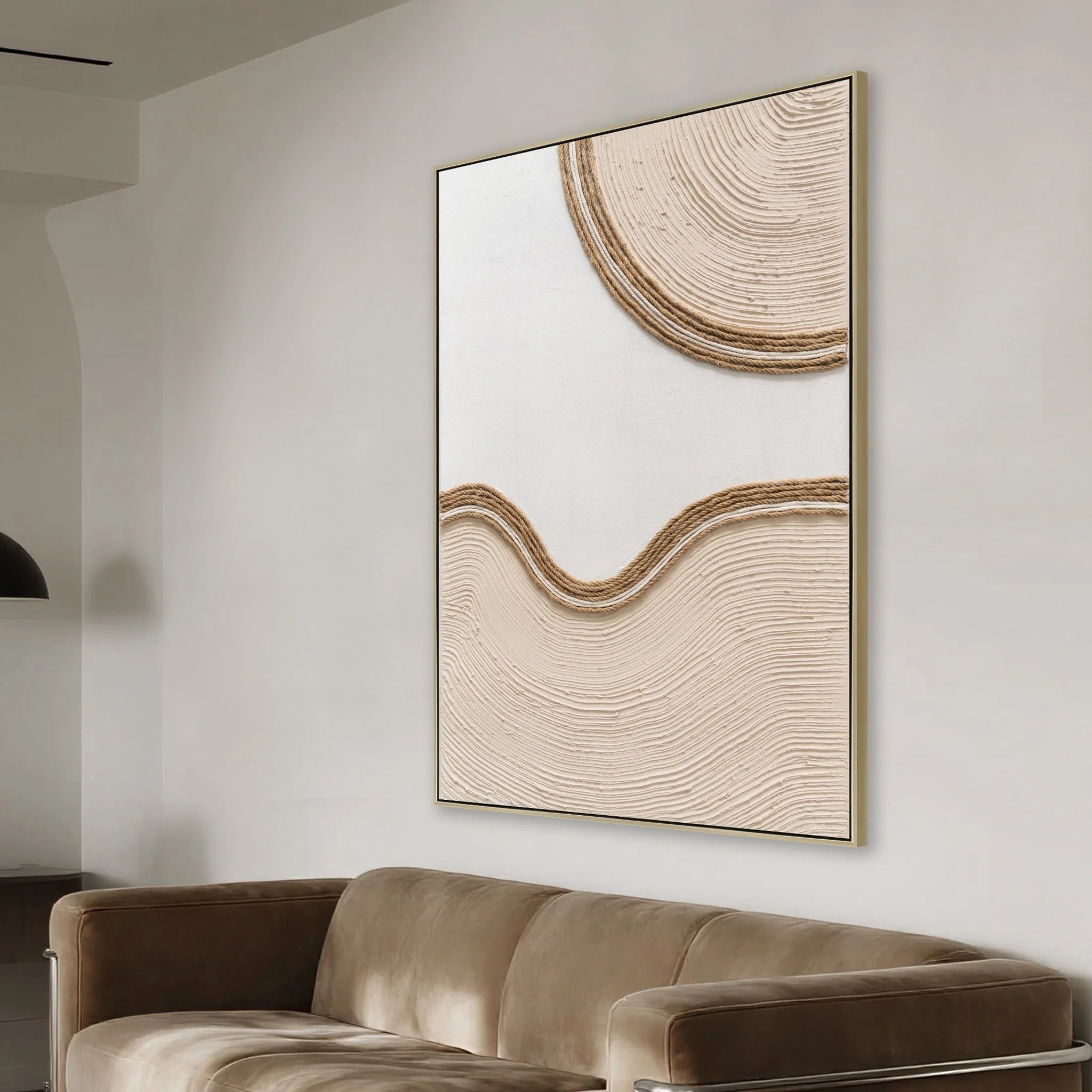 Showcasing Denamila 60 x 90cm Framed Canvas - Natural AR12207-CLO Artwork by Calibre Furniturs