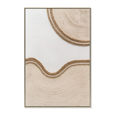 Showcasing Denamila 60 x 90cm Framed Canvas - Natural AR12207-CLO Artwork by Calibre Furniturs