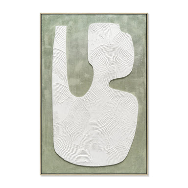 Showcasing Kimata 80 x 120cm Framed Canvas - Natural AR12209-CLO Artwork by Calibre Furniturs
