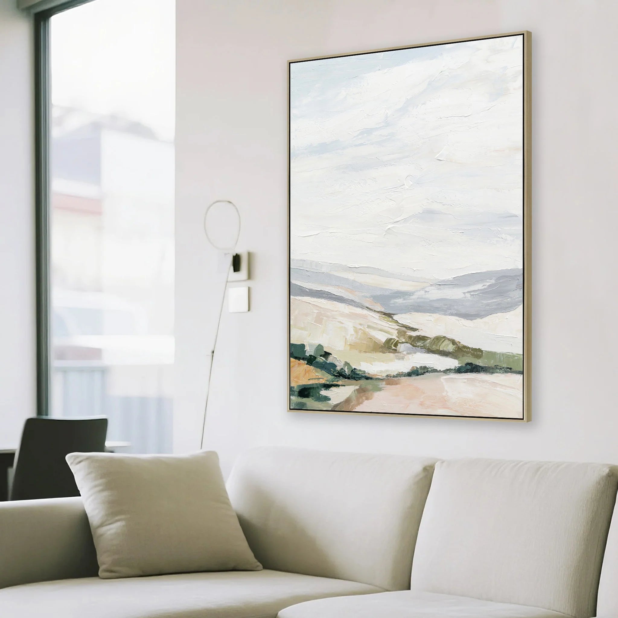 Showcasing Nemolo 80 x 120cm Framed Canvas - Natural AR12210-CLO Artwork by Calibre Furniturs