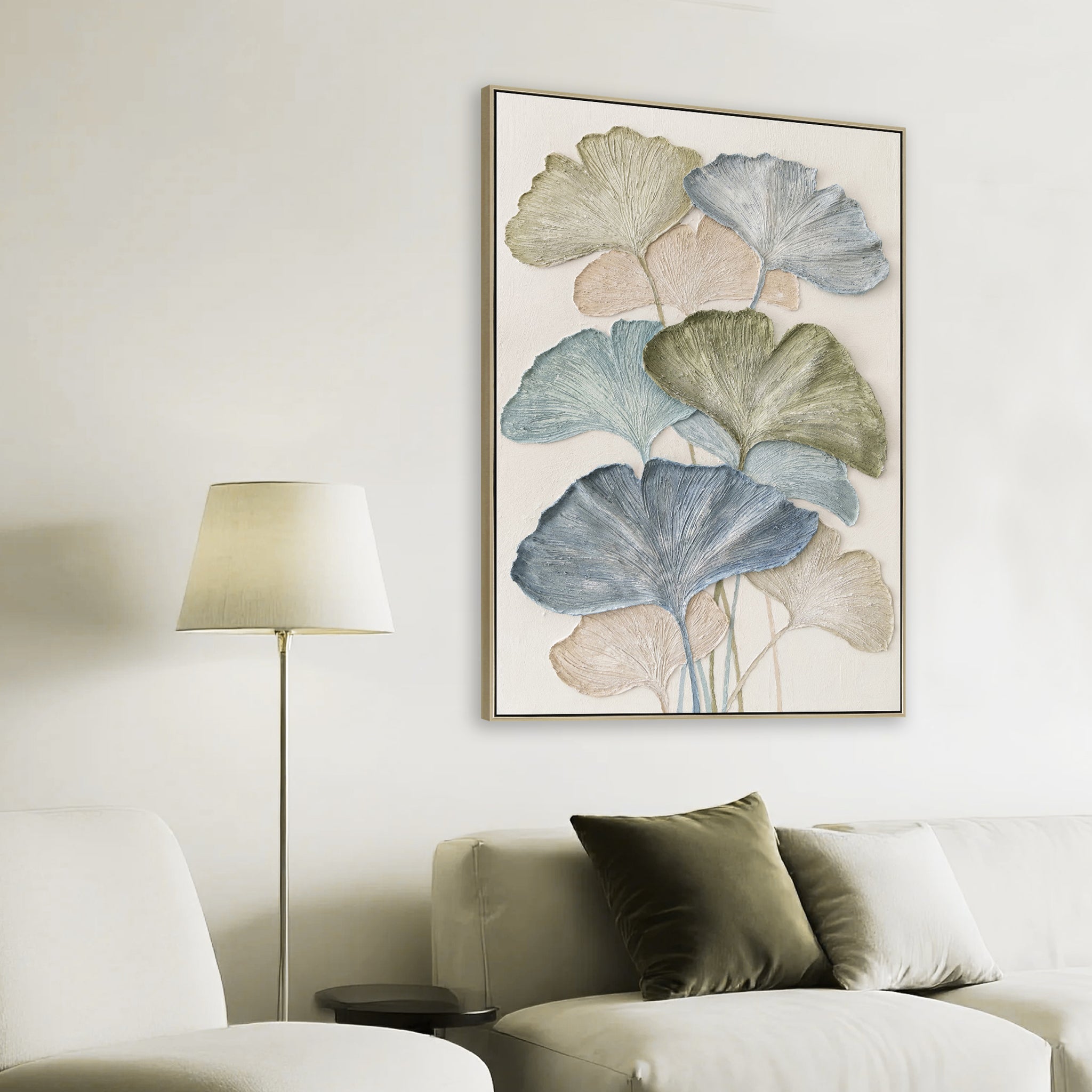CAR12211-CLO 80 x 120cm Framed Canvas - Natural