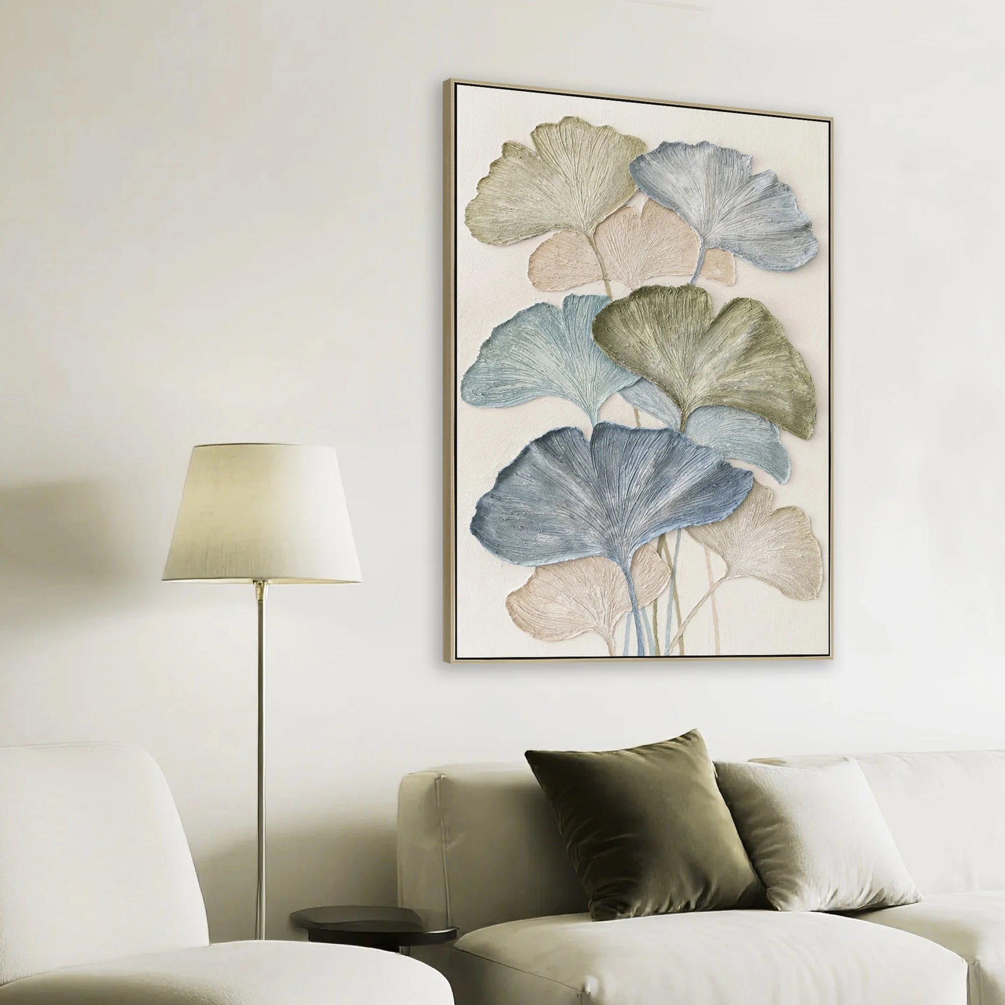 Showcasing Vatala 80 x 120cm Framed Canvas - Natural AR12211-CLO Artwork by Calibre Furniturs