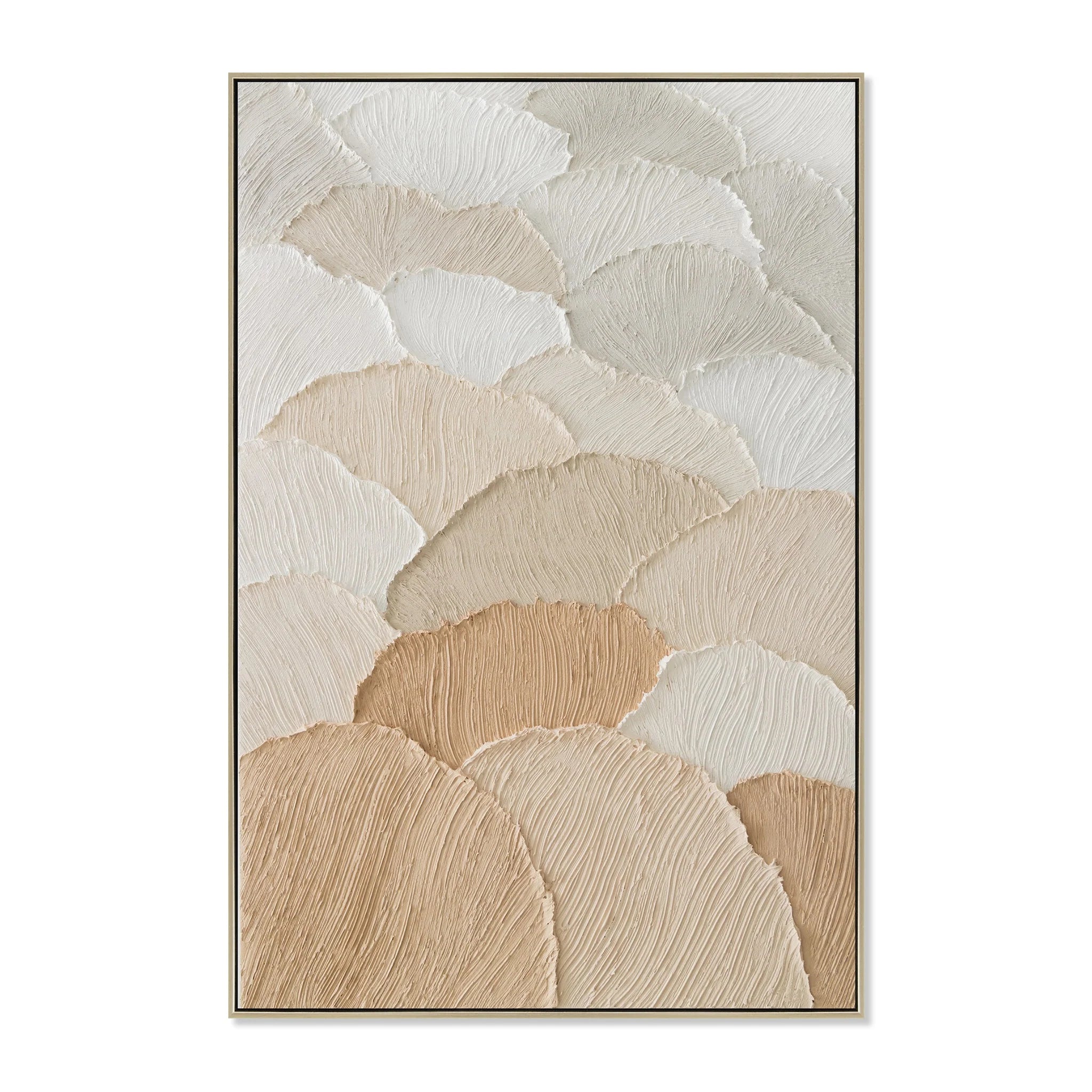 Showcasing Lakeno 80 x 120cm Framed Canvas - Natural AR12213-CLO Artwork by Calibre Furniturs