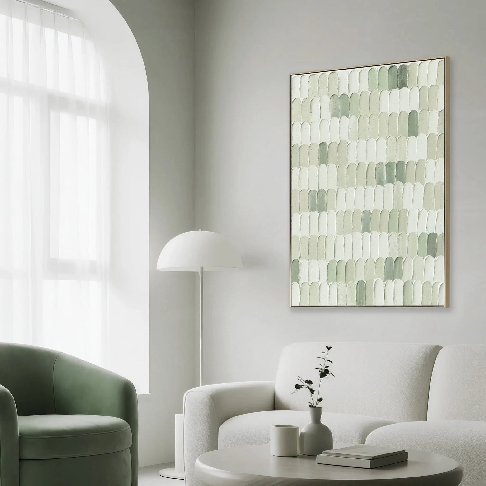 Showcasing Verina 60 x 90cm Framed Canvas - Natural AR12215-CLO Artwork by Calibre Furniturs