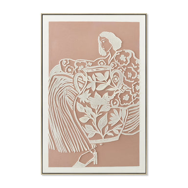 Showcasing Penenara 60 x 90cm Framed Canvas - Natural AR12216-CLO Artwork by Calibre Furniturs