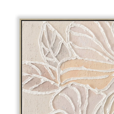 Showcasing Dolinova 80 x 80cm Framed Canvas - Natural AR12218-CLO Artwork by Calibre Furniturs