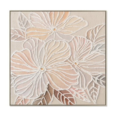 Showcasing Dolinova 80 x 80cm Framed Canvas - Natural AR12218-CLO Artwork by Calibre Furniturs