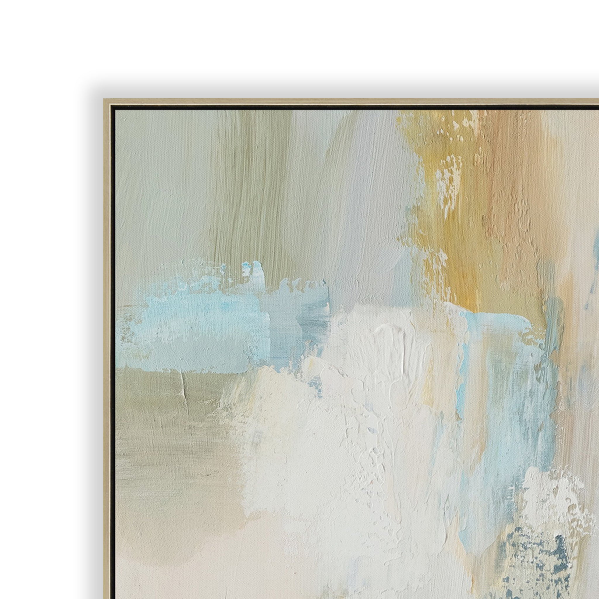 CAR12219-CLO 80 x 80cm Framed Canvas - Natural