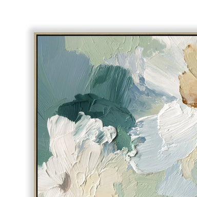 Showcasing Mipanara 100 x 100cm Framed Canvas - Natural AR12221-CLO Artwork by Calibre Furniturs
