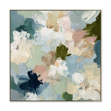 Showcasing Mipanara 100 x 100cm Framed Canvas - Natural AR12221-CLO Artwork by Calibre Furniturs