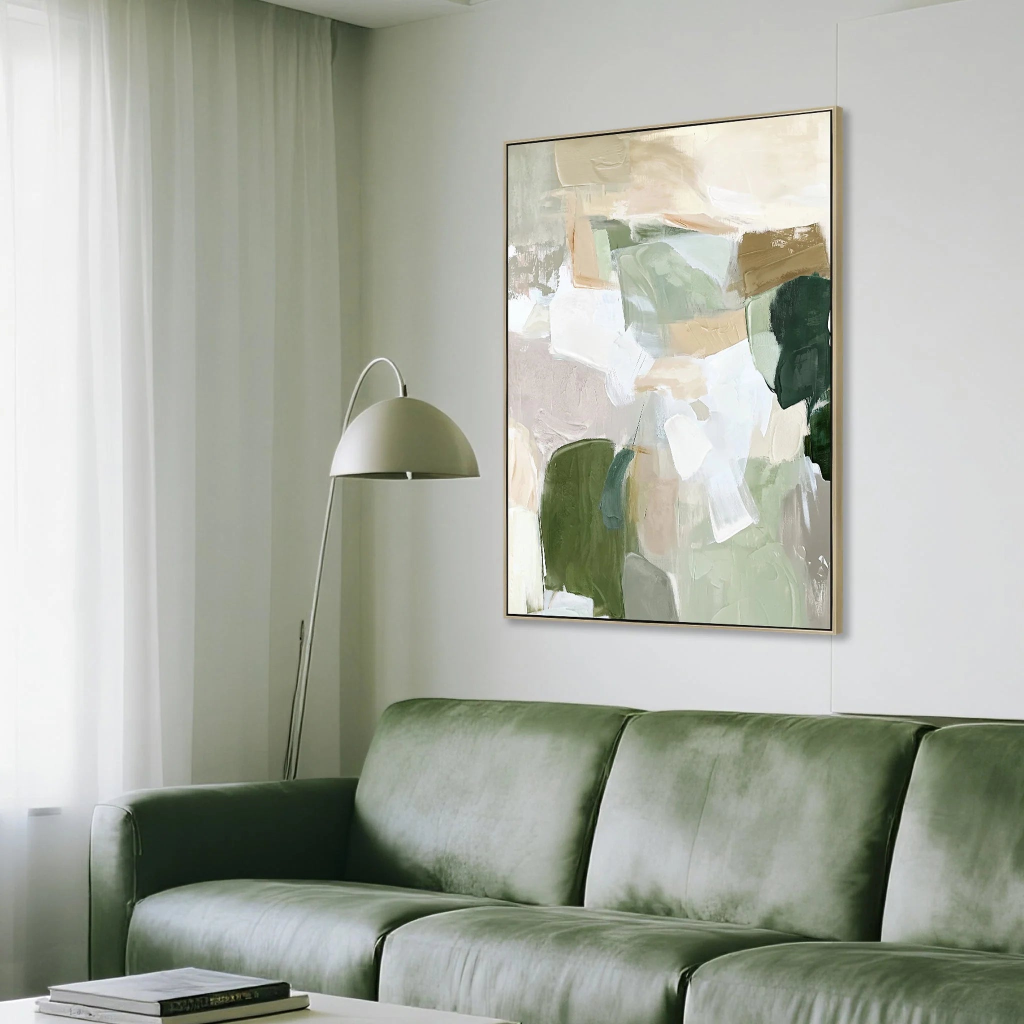 Showcasing Cominara 80 x 120cm Framed Canvas - Natural AR12224-CLO Artwork by Calibre Furniturs