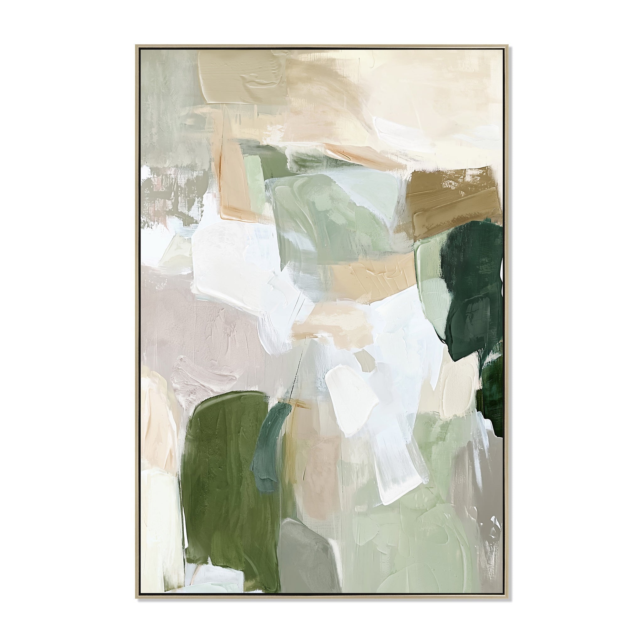 CAR12224-CLO 80 x 120cm Framed Canvas - Natural