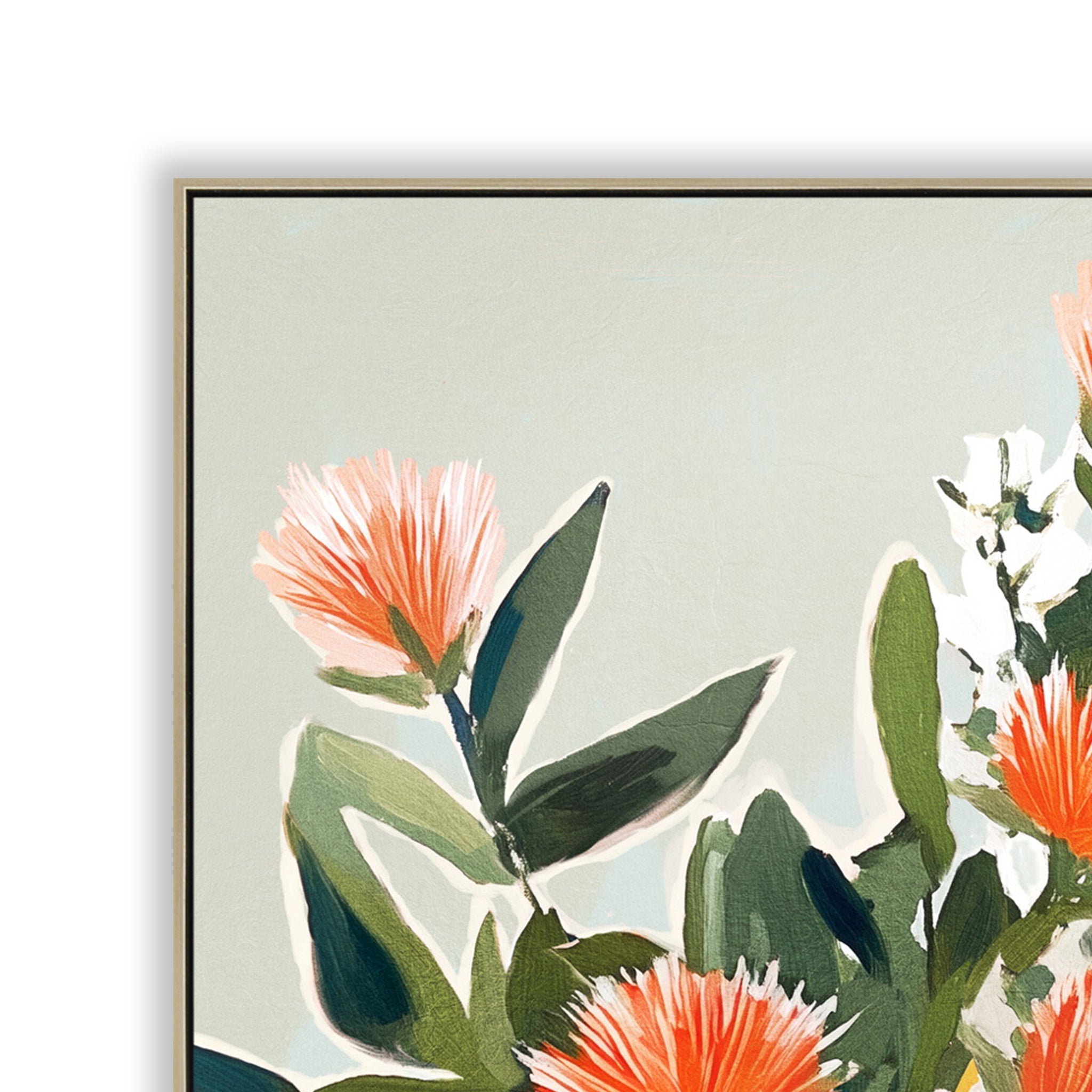80 x 80cm Framed Canvas - Natural - image 2
