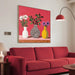 Showcasing Tomosa 40 x 40cm Framed Canvas - Natural AR12231-CLO Artwork by Calibre Furniturs