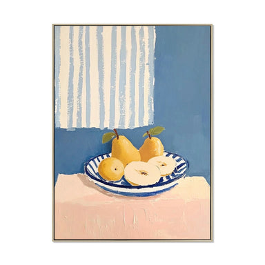 Showcasing Bamata 80 x 120cm Framed Canvas - Natural AR12232-CLO Artwork by Calibre Furniturs