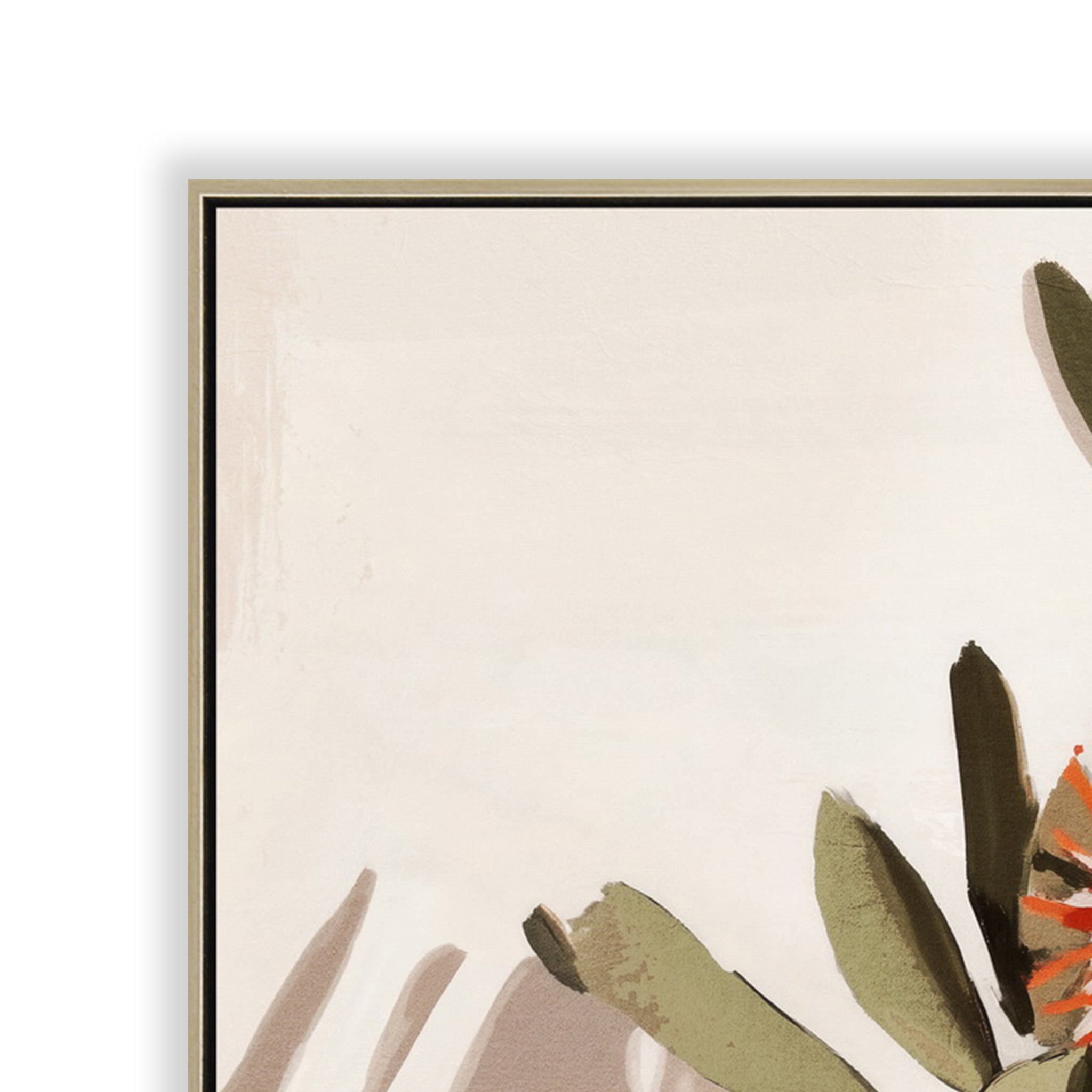 60 x 90cm Framed Canvas - Natural - image 2