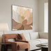 Showcasing Peguta 80 x 80cm Framed Canvas - Natural AR12235-CLO Artwork by Calibre Furniturs