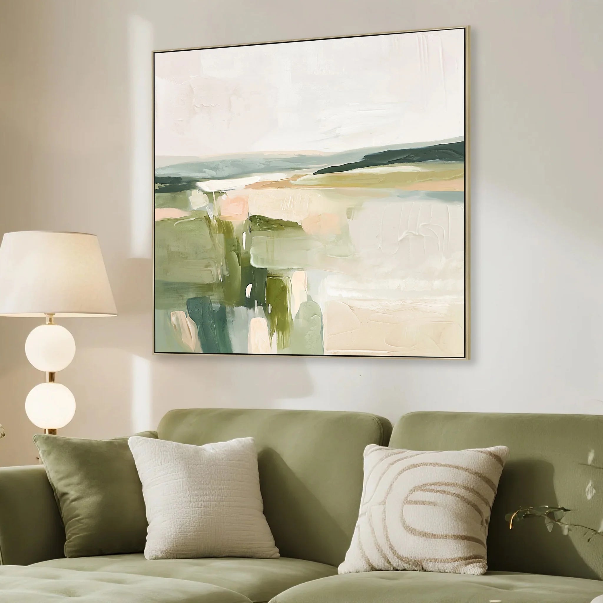 Showcasing Sipadora 80 x 80cm Framed Canvas - Natural AR12240-CLO Artwork by Calibre Furniturs